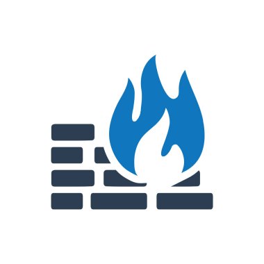 Titizlikle tasarlanmış güvenlik duvarı / koruma simgesi