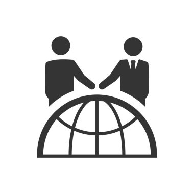 Titizlikle tasarlanmış dünya çapında iş simgesi