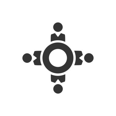 Titizlikle tasarlanmış iş konferans simgesi