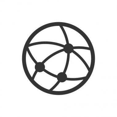 Titizlikle tasarlanmış küresel iletişim simgesi