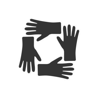 Titizlikle tasarlanmış birlik / ekip çalışması simgesi
