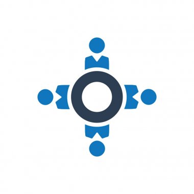 Titizlikle tasarlanmış ekip çalışması / kutsal kişilerin resmi toplantı