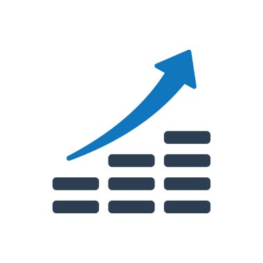 Titizlikle tasarlanmış finansal büyüme simgesi