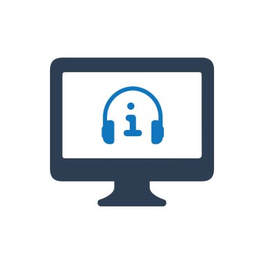 Titizlikle tasarlanmış Online müşteri destek simgesi