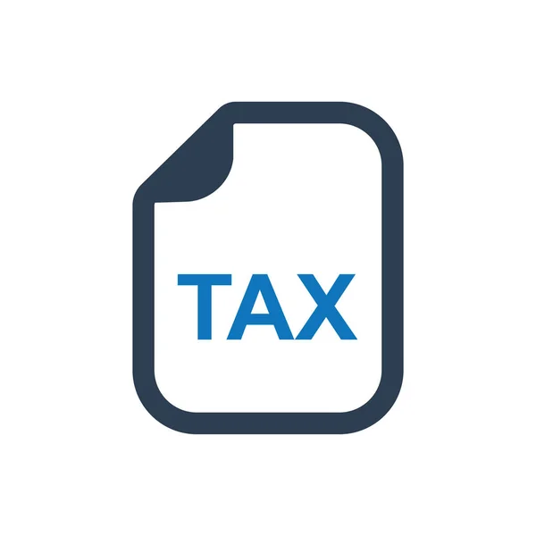 細かいところまで 所得税レポート アイコンを設計 — ストックベクタ