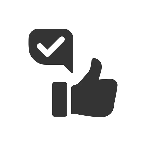 Meticulously Designed Positive Feedback Icon — Stock Vector