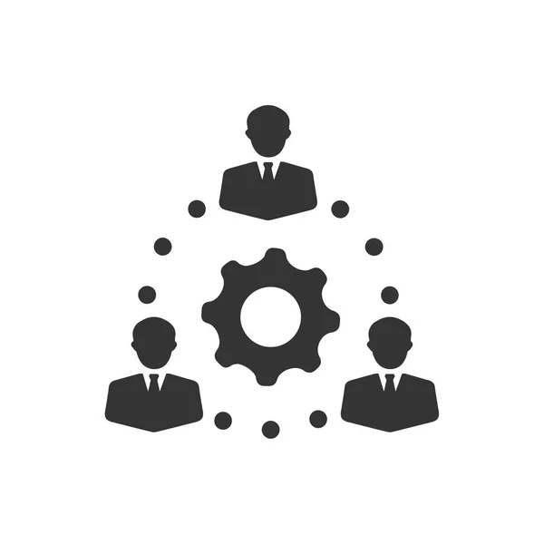 Zorgvuldig Ontworpen Teamwork Icon — Stockvector