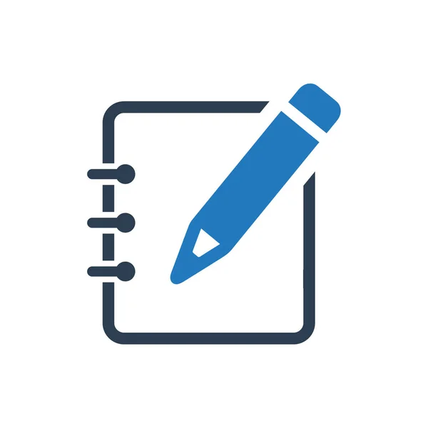 Тщательно Разработанный Write Note Icon — стоковый вектор