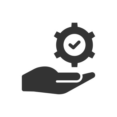 Müşteri hizmeti simgesi (vektör illüstrasyonu)