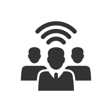 Takım iletişim simgesi (vektör illüstrasyonu)