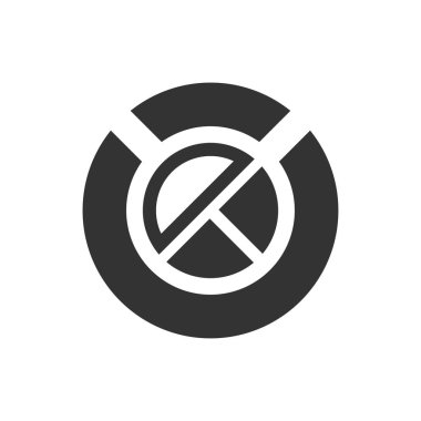 Grafiksel rapor simgesi (vektör illüstrasyonu)