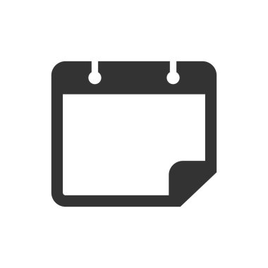 Takvim tarihi simgesi (vektör illüstrasyonu)