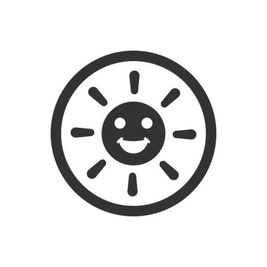 Mutlu zaman simgesi (vektör illüstrasyonu)