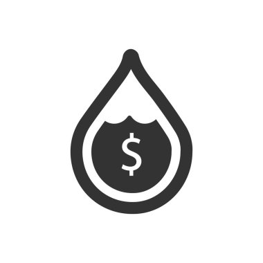 Para yağmuru simgesi (vektör resimleme)