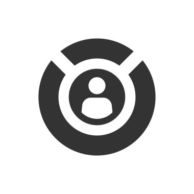 Çalışan performans raporu simgesi (vektör illüstrasyonu)