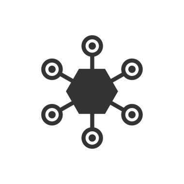 Sosyal ağ simgesi (vektör çizimi)