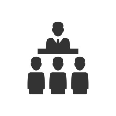 İş dersi simgesi (vektör illüstrasyonu)