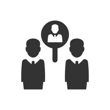 Çalışanları işe alma simgesi (vektör illüstrasyonu)