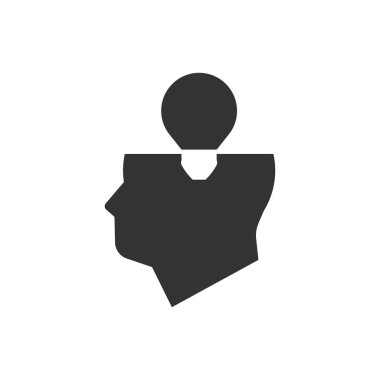 Yaratıcı entelektüel düşünme simgesi (vektör illüstrasyonu)