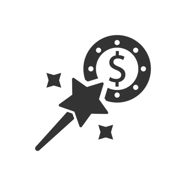 Magic Money Icon Vector Illustration — Stock Vector