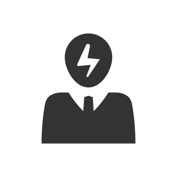 Brain Power Icon Vektorillustration — Stockvektor