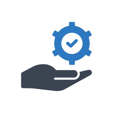 Müşteri hizmeti simgesi (vektör illüstrasyonu)