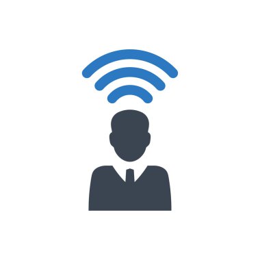 İş iletişim simgesi (vektör illüstrasyonu)