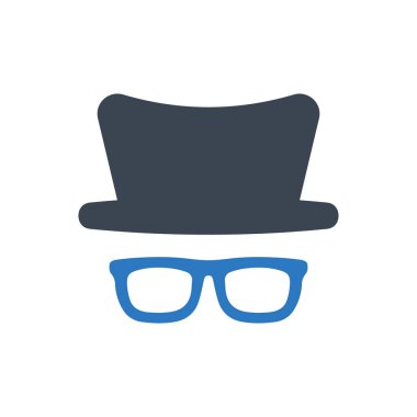 Siber hacker simgesi (vektör illüstrasyonu)