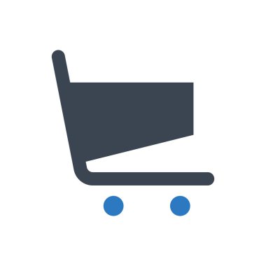 Alışveriş arabası simgesi (vektör çizimi)