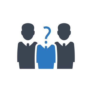 Destek ekibi simgesi (vektör illüstrasyonu)