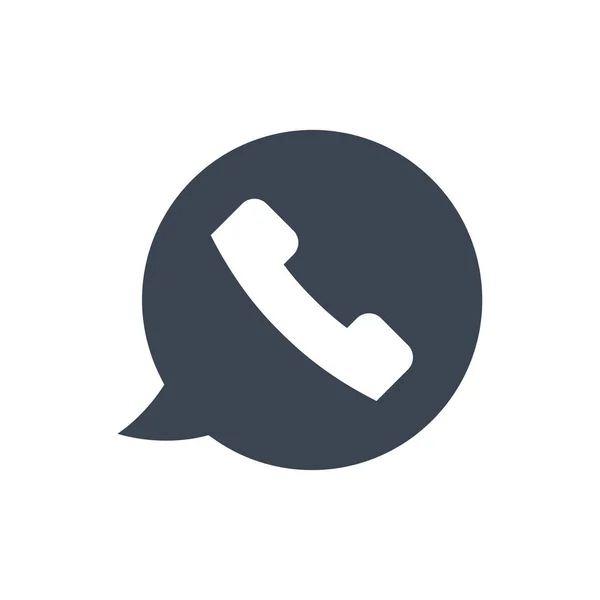 Telefon konuşma simgesi (vektör illüstrasyonu)