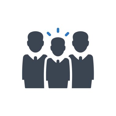 Takım lideri simgesi (vektör illüstrasyonu)