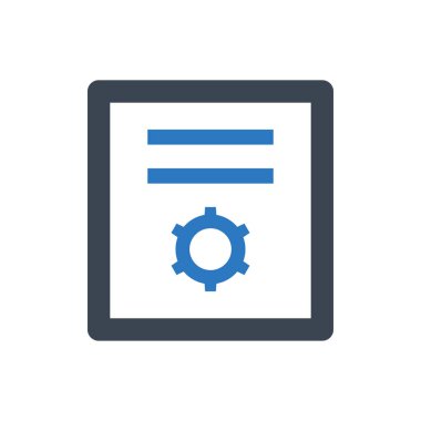 Servis listesi simgesi (vektör illüstrasyonu)