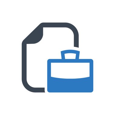 İş portföy simgesi (vektör illüstrasyonu)