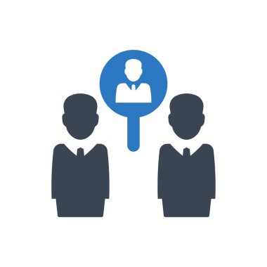 Çalışanları işe alma simgesi (vektör illüstrasyonu)