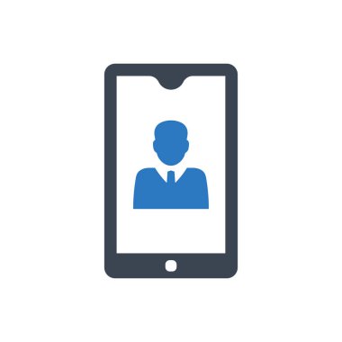 Mobil iş uygulaması simgesi (vektör illüstrasyonu)