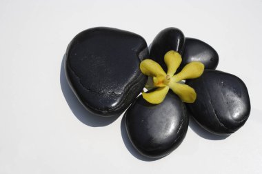 Sıcak lav rock kaplıca tedavisi için kullanılan taşlar