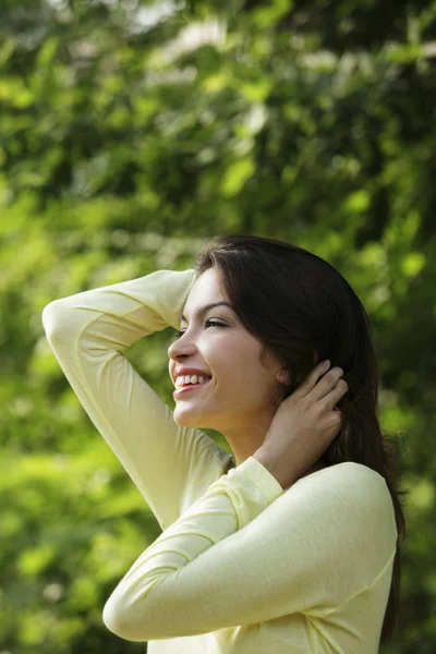 Profile of young woman — Stock Photo, Image