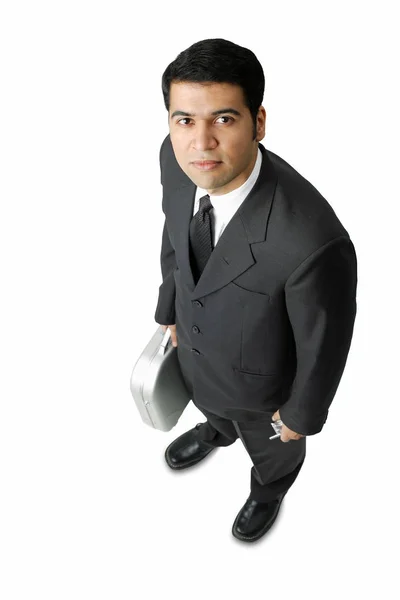 Businessman, holding mobile phone — Stock Photo, Image