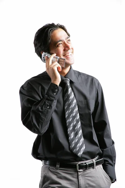 Businessman using mobile phone — Stock Photo, Image