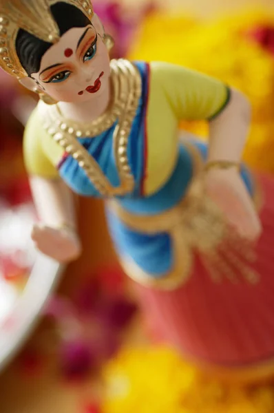 Still life of Indian ceramic doll — Stock Photo, Image