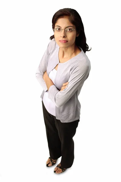 Woman looking at camera — Stock Photo, Image