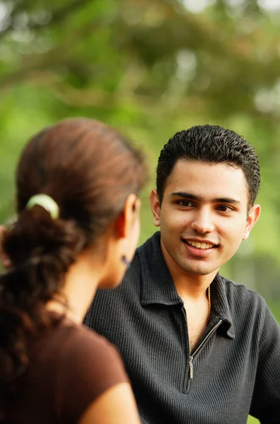 Man op vrouw — Stockfoto