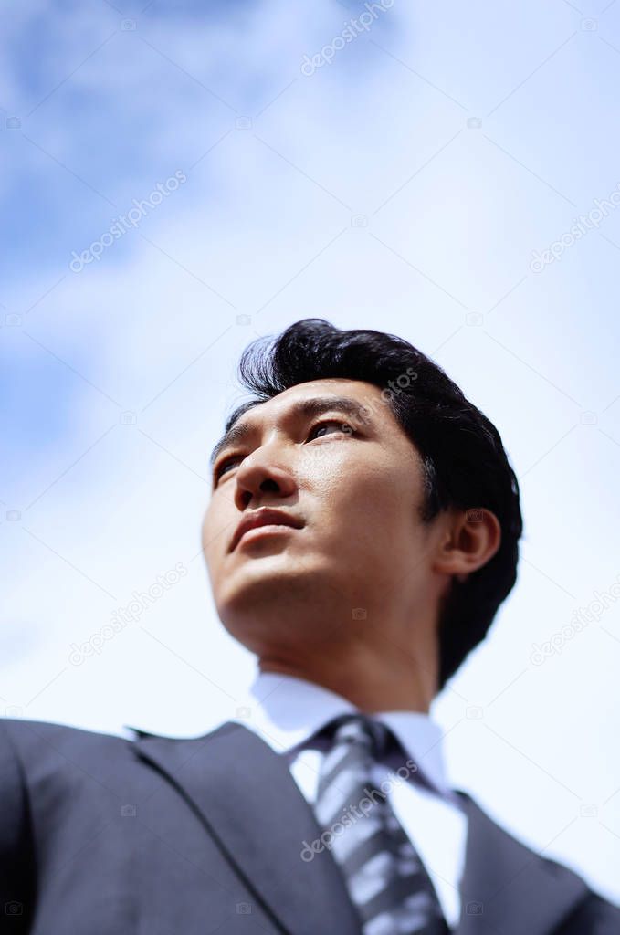 Businessman, looking away