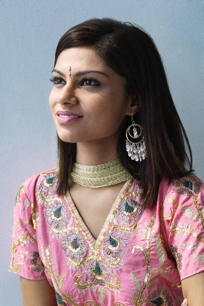 woman dressed in Indian clothing