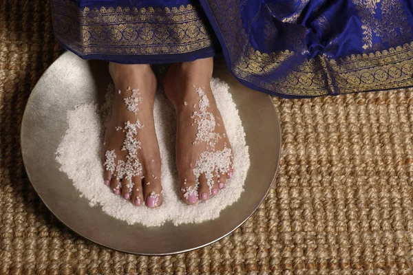 Indické ženské nohy — Stock fotografie