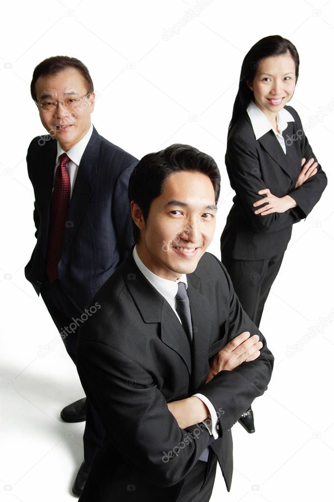 Business executives in formal suits