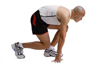 başlama pozisyonu içinde runner