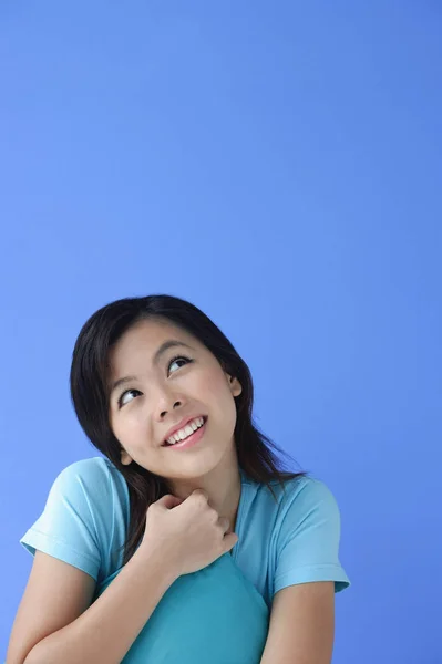 Young woman with pillow — Stock Photo, Image