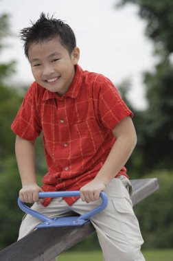 Çocuk oyun parkında eğlenceli var